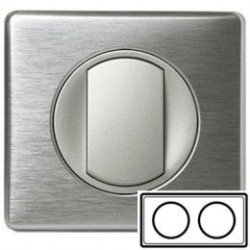 Рамка 2-ная, цвет алюминий, Celiane 68922