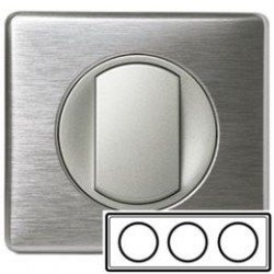 Рамка 3-ная, цвет алюминий, Celiane 68923