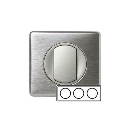 Рамка 3-ная, цвет алюминий, Celiane 68923