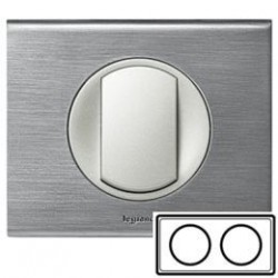 Рамка 2-ная, цвет фактурная сталь, Celiane 69102