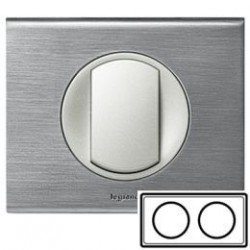 Рамка 2-ная, цвет фактурная сталь, Celiane 69102