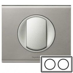 Рамка 2-ная, цвет никель-велюр, Celiane 69112