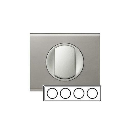 Рамка 4-ная, цвет никель-велюр, Celiane 69114