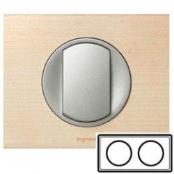 Рамка 2-ная, цвет клён, Celiane 69212