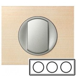 Рамка 3-ная, цвет клён, Celiane 69213