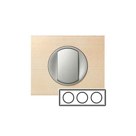 Рамка 3-ная, цвет клён, Celiane 69213