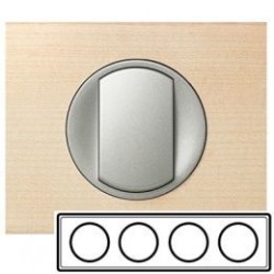 Рамка 4-ная, цвет клён, Celiane 69214