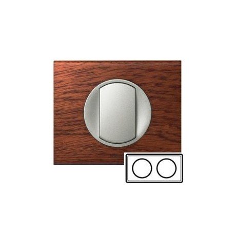 Рамка 2-ная, цвет орех, Celiane 69222