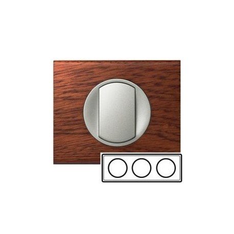 Рамка 3-ная, колір горіх, Celiane, Legrand