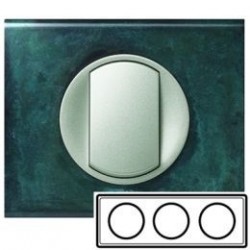 Рамка 3-ная, цвет патина-медь, Celiane 69273