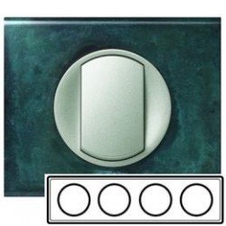 Рамка 4-ная, цвет патина-медь, Celiane 69274