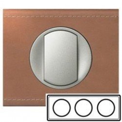 Рамка 3-ная, цвет кожа крем-карамель, Celiane 69283