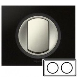 Рамка 2-ная, цвет смальта графит, Celiane 69302