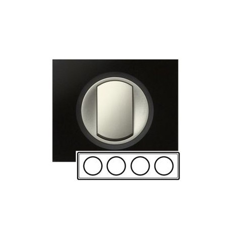 Рамка 4-ная, цвет смальта графит, Celiane 69304