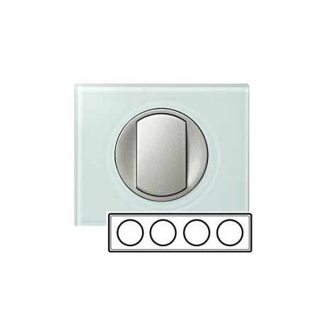 Рамка 4-ная, цвет смальта-белая глина, Celiane 69314