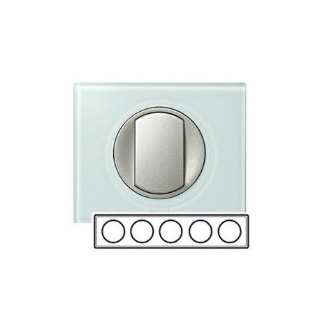 Рамка 5-а, колір смальта-біла глина, Celiane, Legrand