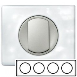 Рамка 4-а, колір фарфор, Celiane, Legrand