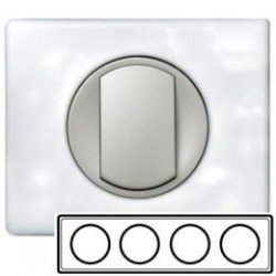 Рамка 4-ная, цвет фарфор, Celiane 69324