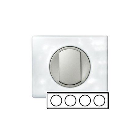 Рамка 4-а, колір фарфор, Celiane, Legrand