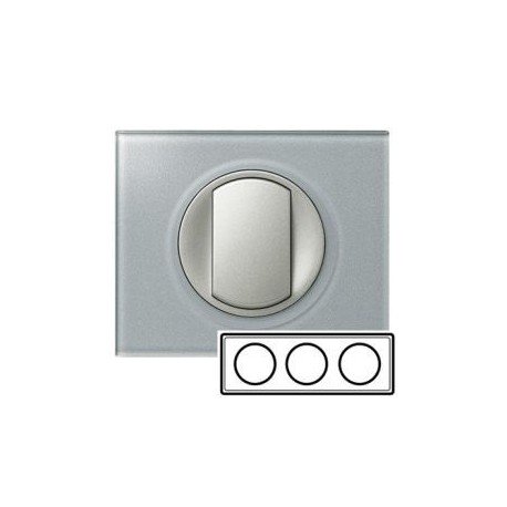 Рамка 3-ная, смальта металік, Celiane, Legrand