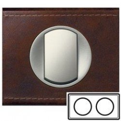 Рамка 2-ная, цвет кожа коричневая, текстурная, Celiane 69402