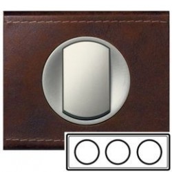 Рамка 3-ная, колір шкіра коричнева, текстурна, Celiane, Legrand