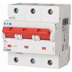 Автоматичний вимикач Eaton-Moeller, PLHT, 3 полюси, тип C, 100А, 16кА.