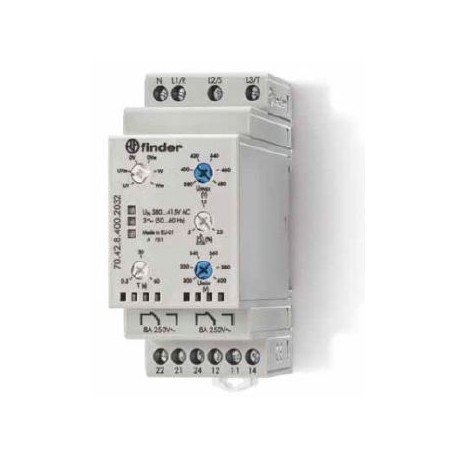 Реле контроля сети 8A, 380-415В AC, 704284002032 Finder