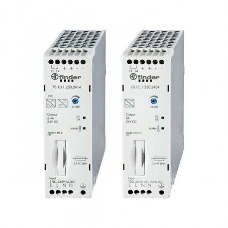 Импульсный источник питания 24-28В DC 120Вт, 781C12302404 Finder