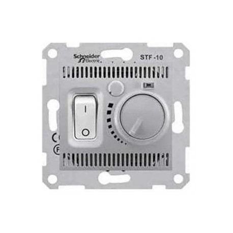 Термостат для тёплых полов, цвет алюминий, Sedna SDN6000360