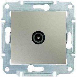 Розетка TV кінцева, колір титан, Sedna