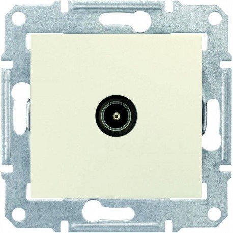 Розетка TV конечная, цвет слоновая кость, Sedna SDN3201623