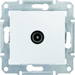 Розетка TV конечная, цвет белый, Sedna SDN3201621