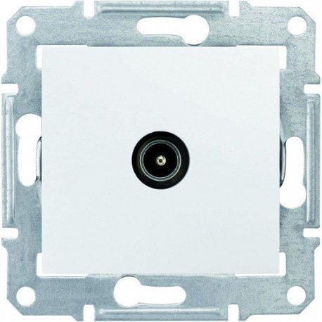 Розетка TV конечная, цвет белый, Sedna SDN3201621