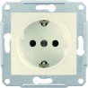 Розетка 2К+З, 16А, со шторками, цвет слоновая кость, Sedna SDN3000123