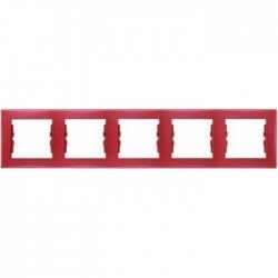 Рамка 5-я, цвет красный, Sedna SDN5800941