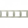 Рамка 4-на, колір титан, Sedna