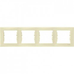 Рамка 4-на, колір слонова кістка, Sedna