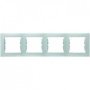 Рамка 4-на, колір сірий, Sedna