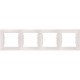 Рамка 4-на, колір білий, Sedna