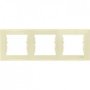 Рамка 3-на, колір слонова кістка, Sedna