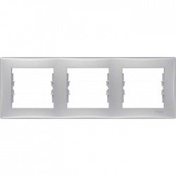 Рамка 3-я, цвет алюминий, Sedna SDN5800560