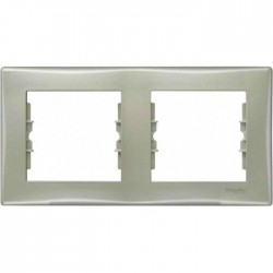 Рамка 2-на, колір титан, Sedna