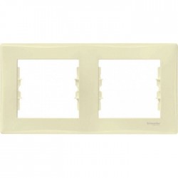 Рамка 2-на, колір слонова кістка, Sedna