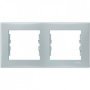 Рамка 2-на, колір сірий, Sedna