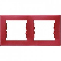 Рамка 2-на, колір червоний, Sedna