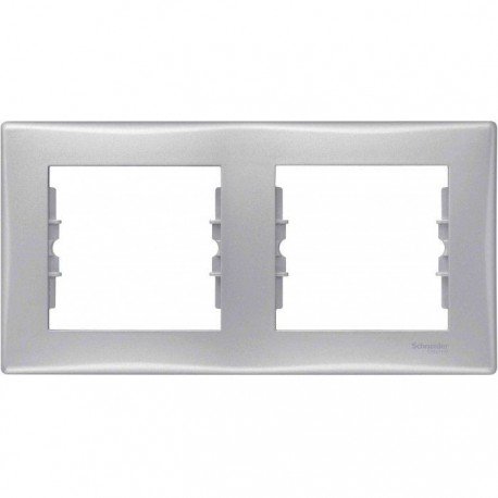 Рамка 2-я, цвет алюминий, Sedna SDN5800360