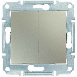 Вимикач 2-кл., колір титан, Sedna