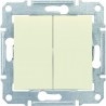 Выключатель 2-кл., цвет слоновая кость, Sedna SDN0300123