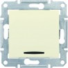 Выключатель 1-кл. с подсветкой, цвет слоновая кость, Sedna SDN0400323